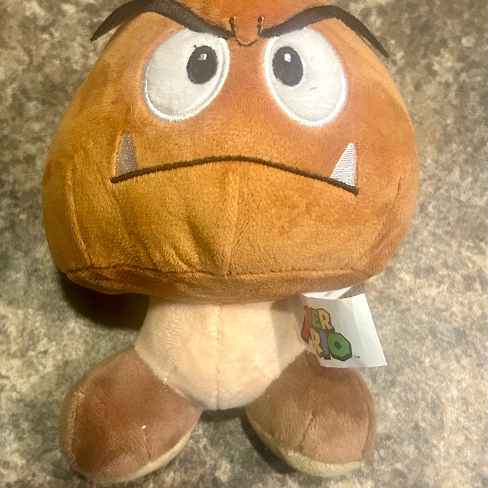Nintendo Goomba Plush Toy - Tan and Brown